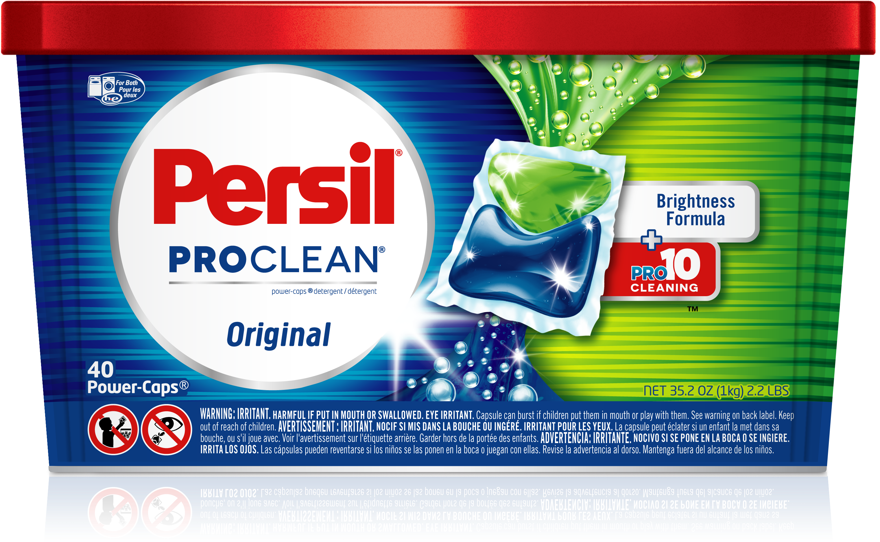 Persil Proclean Power-caps Laundry Detergent, Original, - Persil Proclean Power-liquid 2-in-1 Laundry Detergent (3150x2175), Png Download