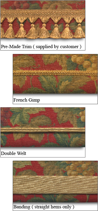 Scalloped And Trimmed Hems - Wood (350x734), Png Download