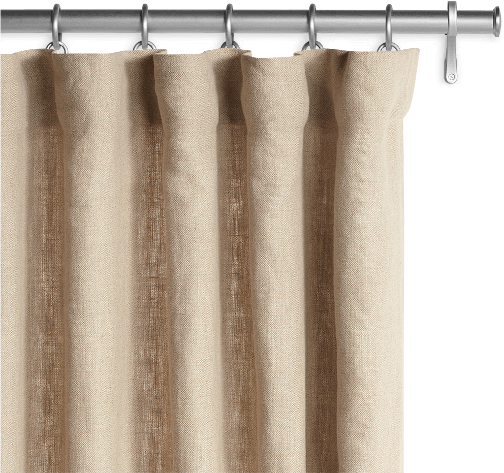 Belgian Textured Linen Drapery - Light Gray Linen Curtains (1024x1024), Png Download