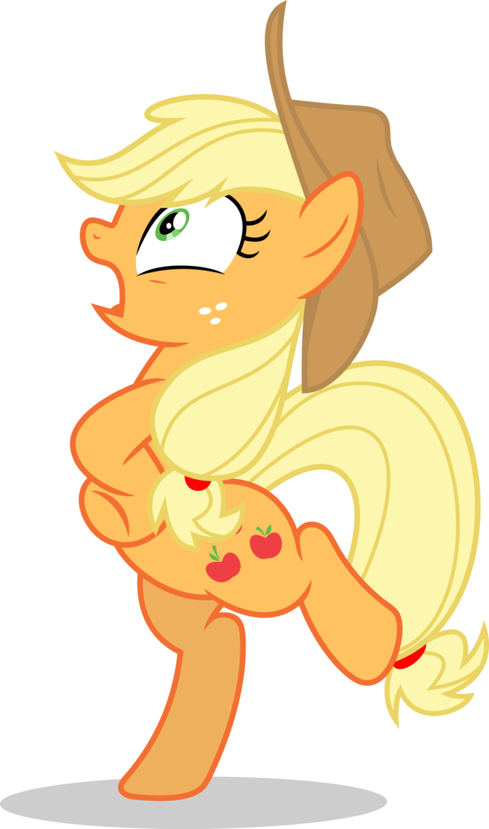 My Little Pony - Mlp Applejack Chicken (687x1163), Png Download