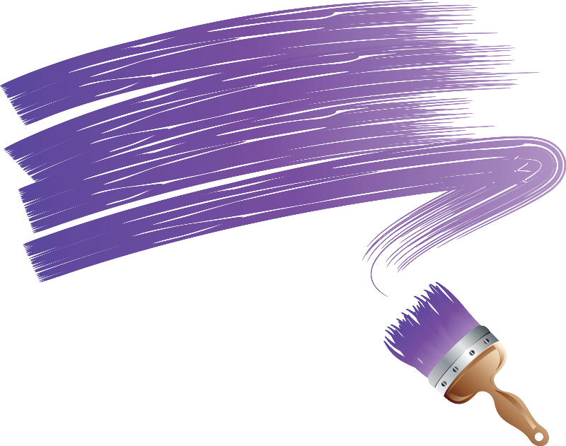 Free Download Paint Brush Purple Clipart Paint Brushes - Paint Clip Art (800x631), Png Download