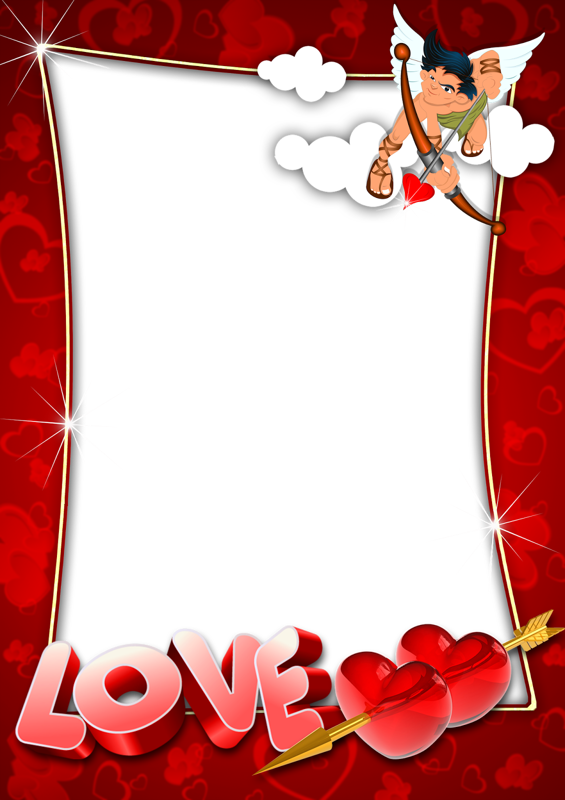 Marcos Para San Valentin - Moldura Para Foto Dia Dos Namorados (1131x1600), Png Download