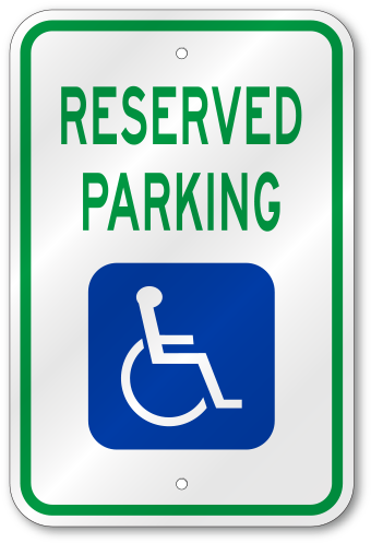 Delaware State Handicap Sign - Handicap Parking Signs Transparent (500x500), Png Download