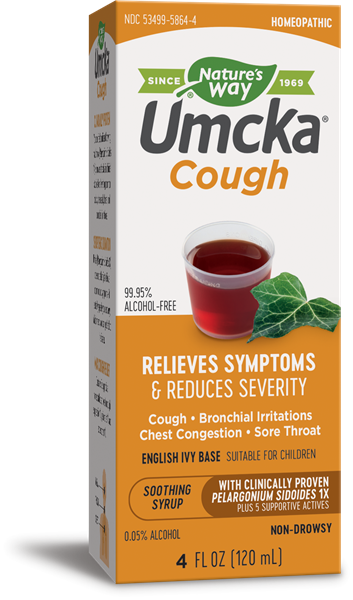 Umcka Cough Syrup - Cold Medicine (353x600), Png Download