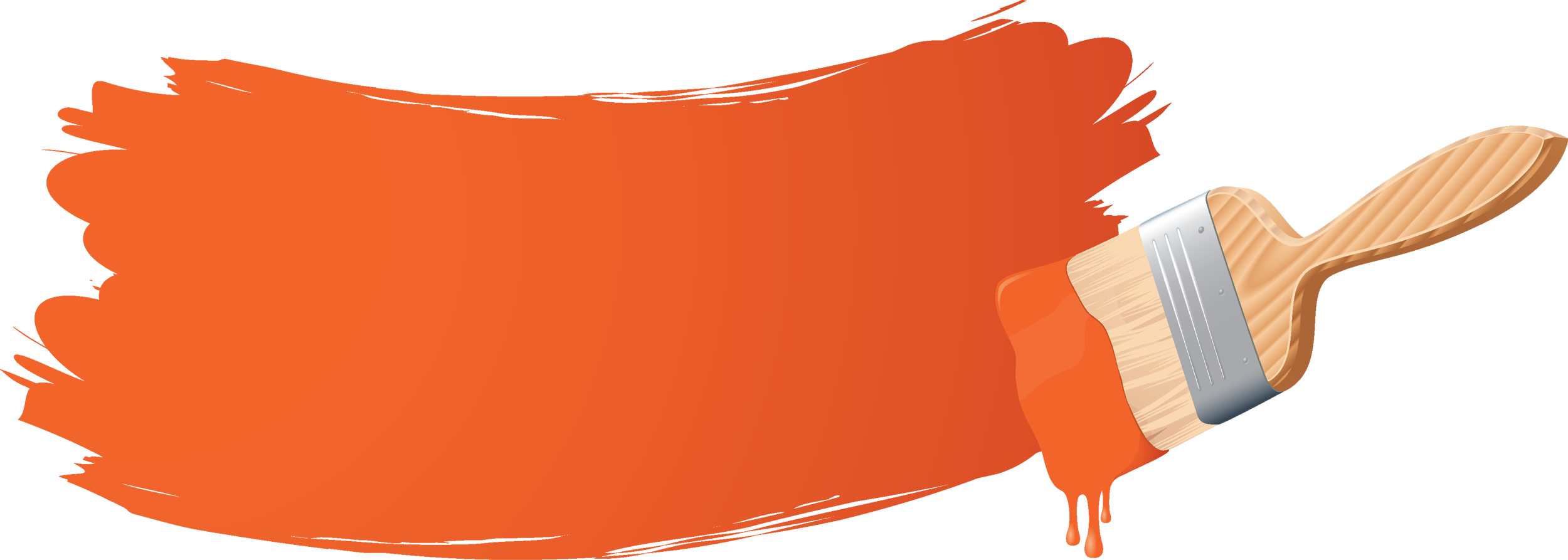 Free Download Orange Paint Brush Clipart Paint Brushes Orange Paint
