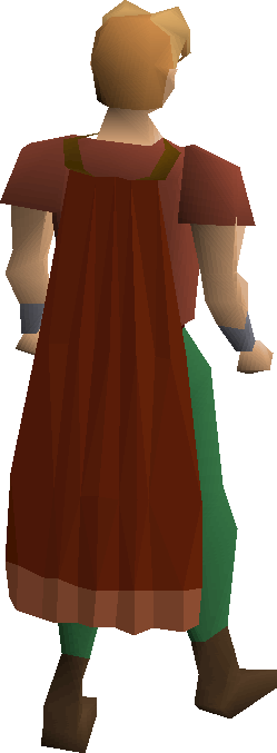 Red Cape Equipped - Cape (249x677), Png Download