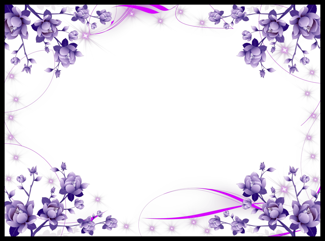 Awesome Orchid Blue Orchid Blue Png Astonishing Marcos - Purple Border (1070x793), Png Download