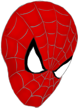 Spiderman Mask By Ferrumpenna On Deviantart - Spider Man Mask Png (300x400), Png Download