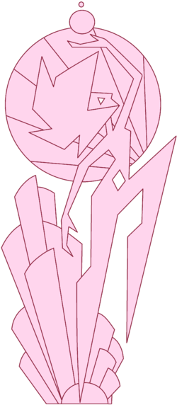 Image Pink Diamond Mural Conceptart Png Steven Universe - Art (281x600), Png Download