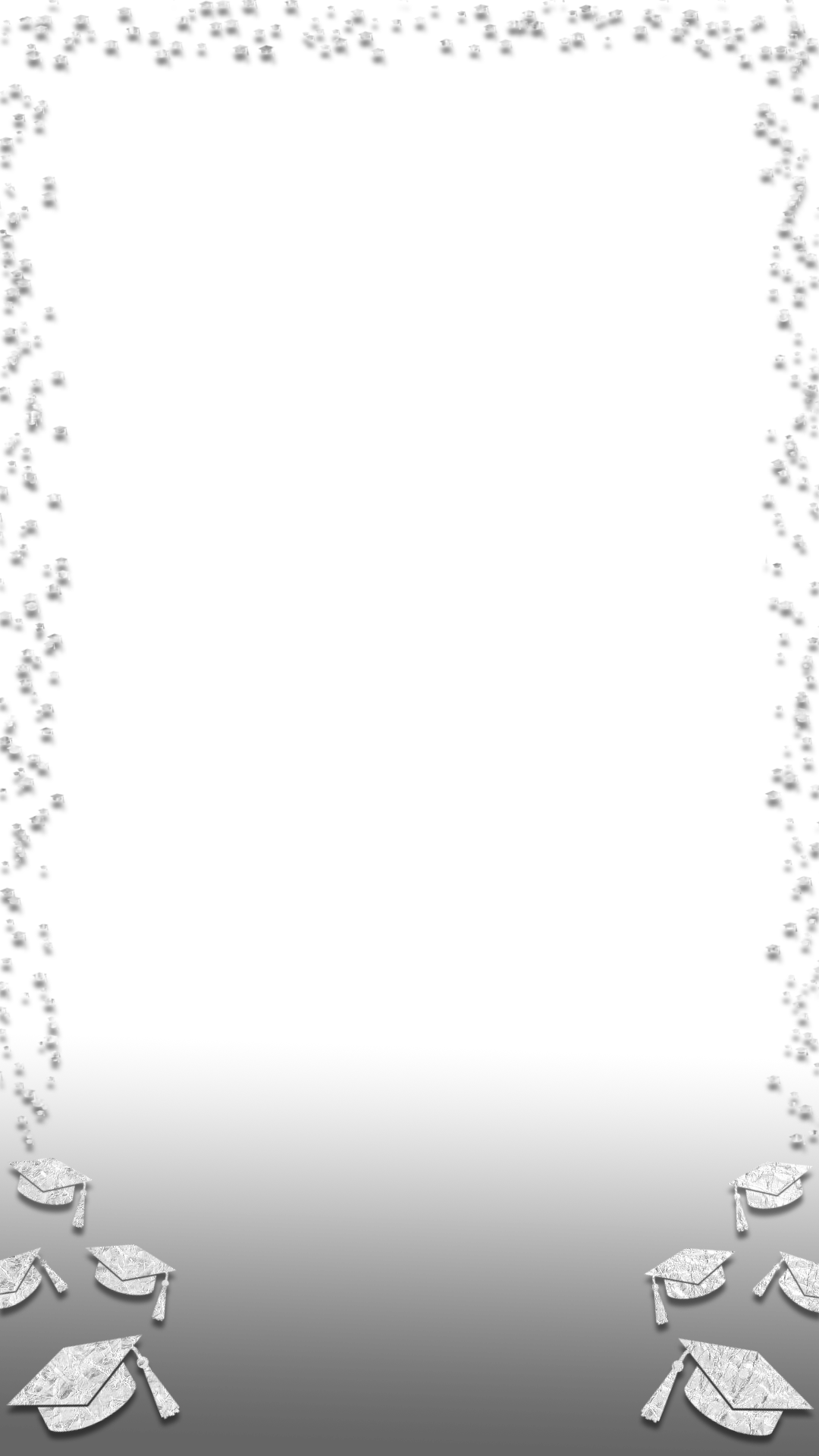 Silver Hat Snapchat Filter - Graduation Snapchat Filter Png (1080x1920), Png Download