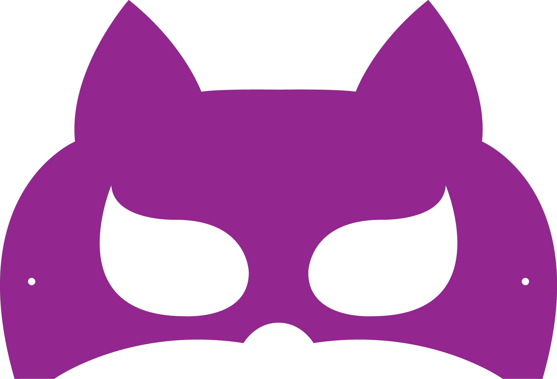 Superhero Mask Template - Printable Pink Batman Mask (1772x1205), Png Download