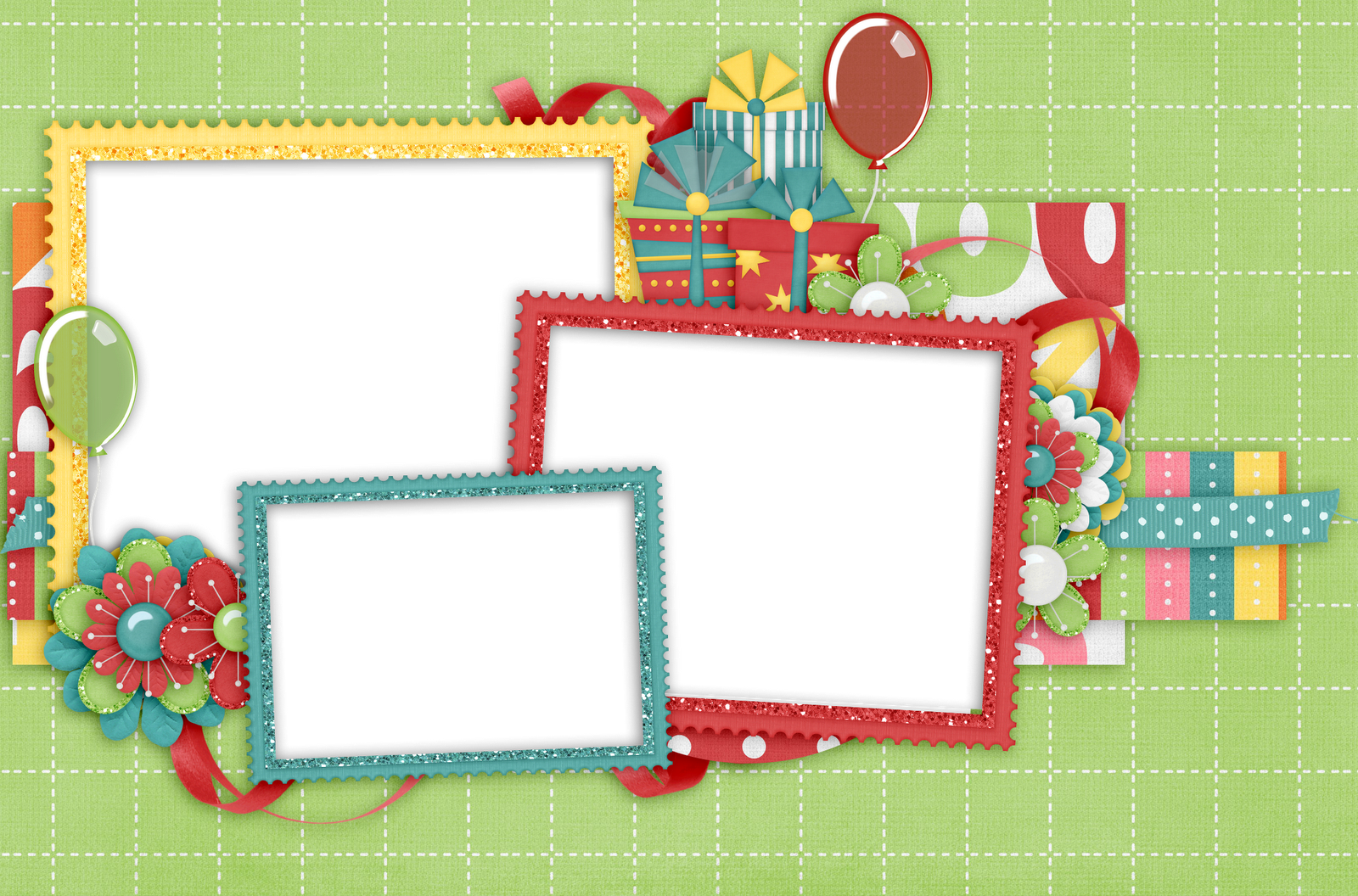Ondapix Marcos Para Fotos Marcos Png Para Hacer Tarjetas - Marco Para Fotos De Cumpleaños Para Mujeres (1600x1056), Png Download