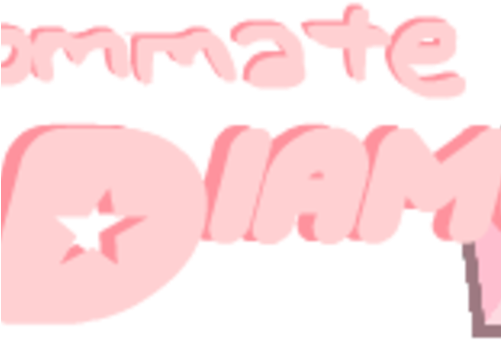 Default My Roommate Pink Diamond Logo (500x500), Png Download