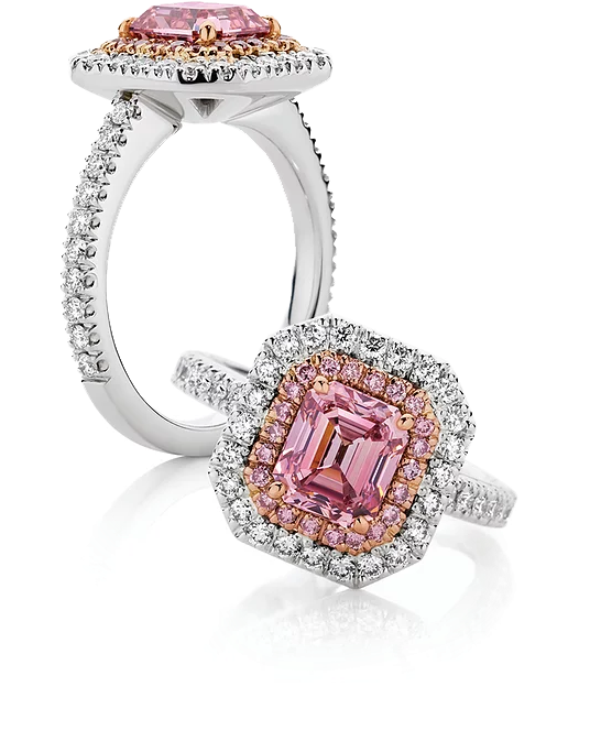 Argyle Pink Diamonds - Eternal Diamonds (612x693), Png Download
