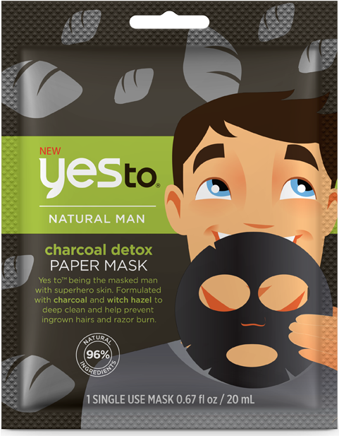 Product Photo - Yes To Charcoal Paper Mask (480x696), Png Download