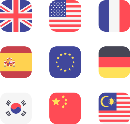 International Flags - Us Flag Flat Icon (600x564), Png Download