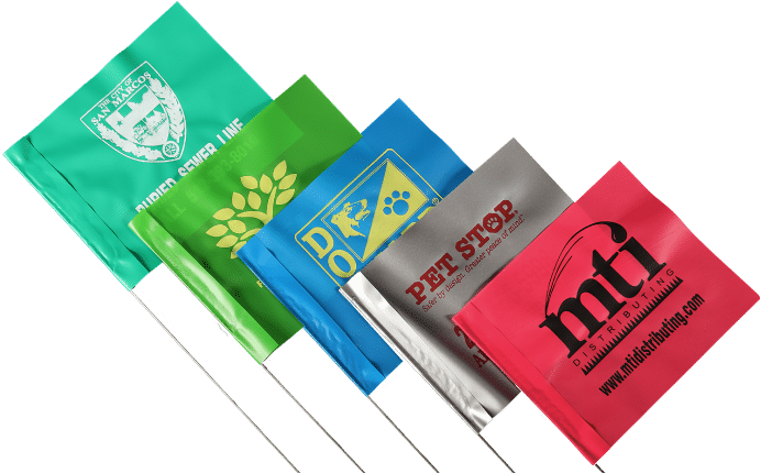 Pile Of Sample Printed Flags - Advertising (718x441), Png Download