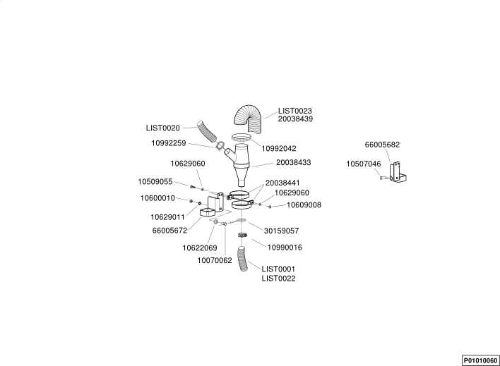 Cyclone Bracket For 8-row Folding Wingfold Frame Validity - Diagram (744x525), Png Download