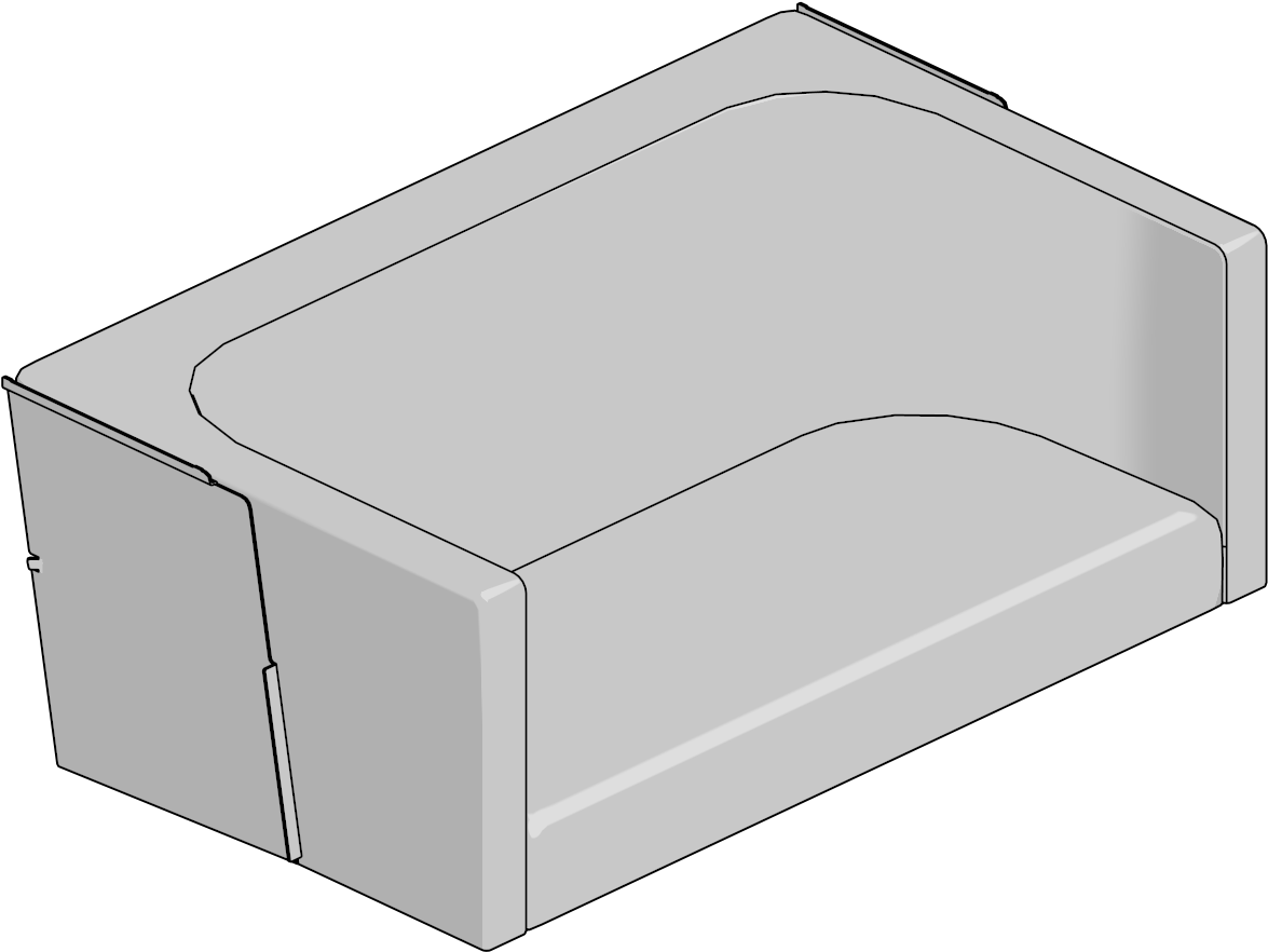 Seat-rumble,48 In,contrasting,hidden Accessory Bracket,table - Wood (1200x1200), Png Download