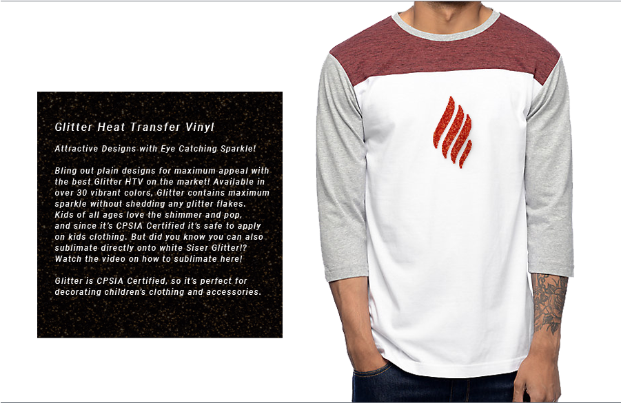 How To Apply Siser Glitter - T-shirt (1000x600), Png Download