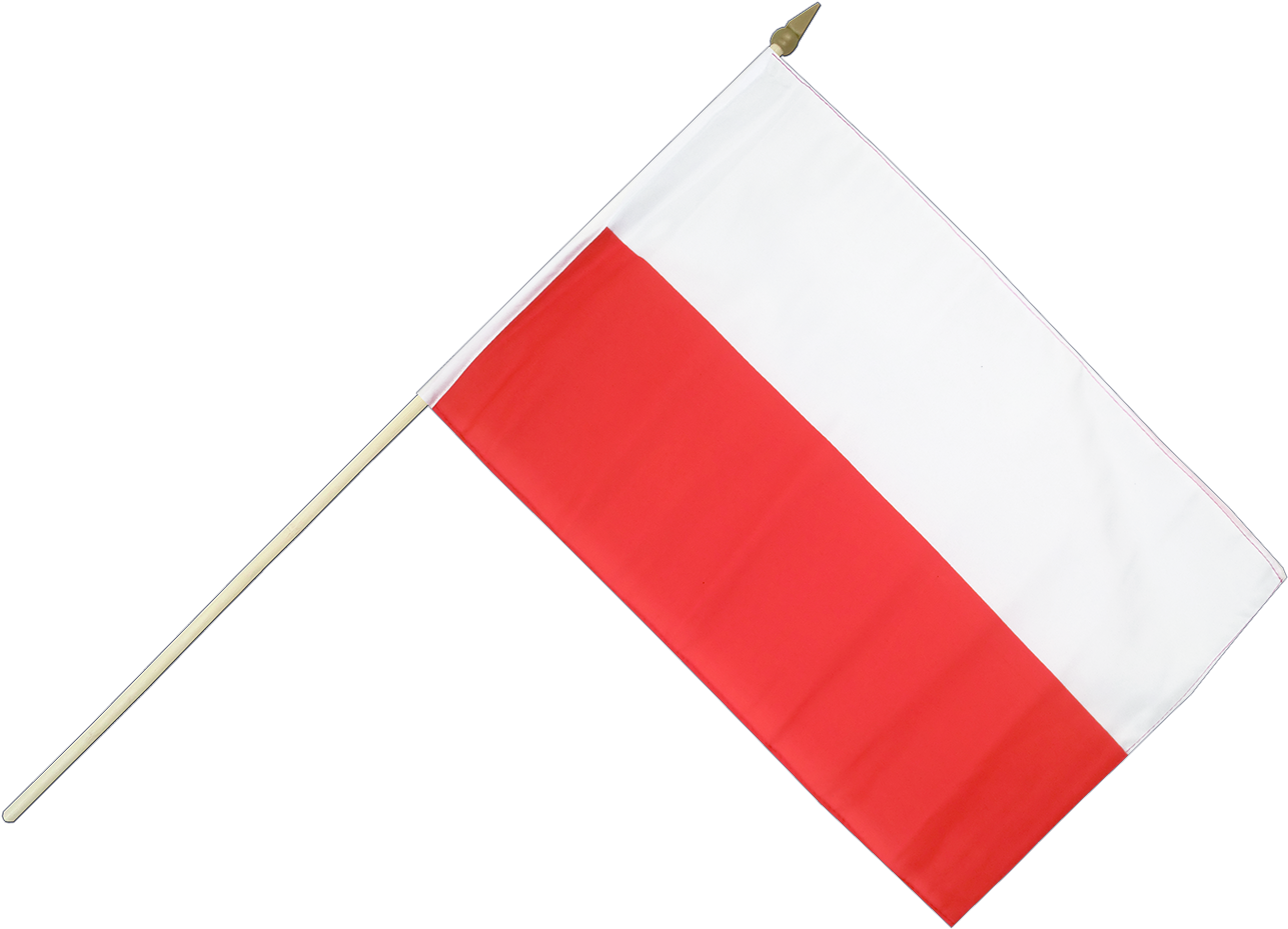 Unusual Flag Of Poland Hand Waving 12×18 Royal Flags - Flag (1500x1260), Png Download