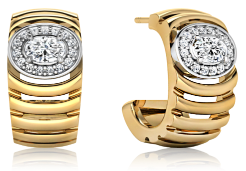 Pear Solitaire Diamond Ring - Earring (740x740), Png Download