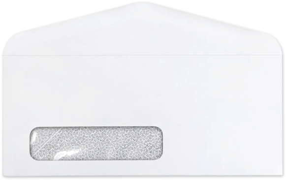 Laser Safe Side Seam Window Envelopes With Confetti - Envelope (600x392), Png Download