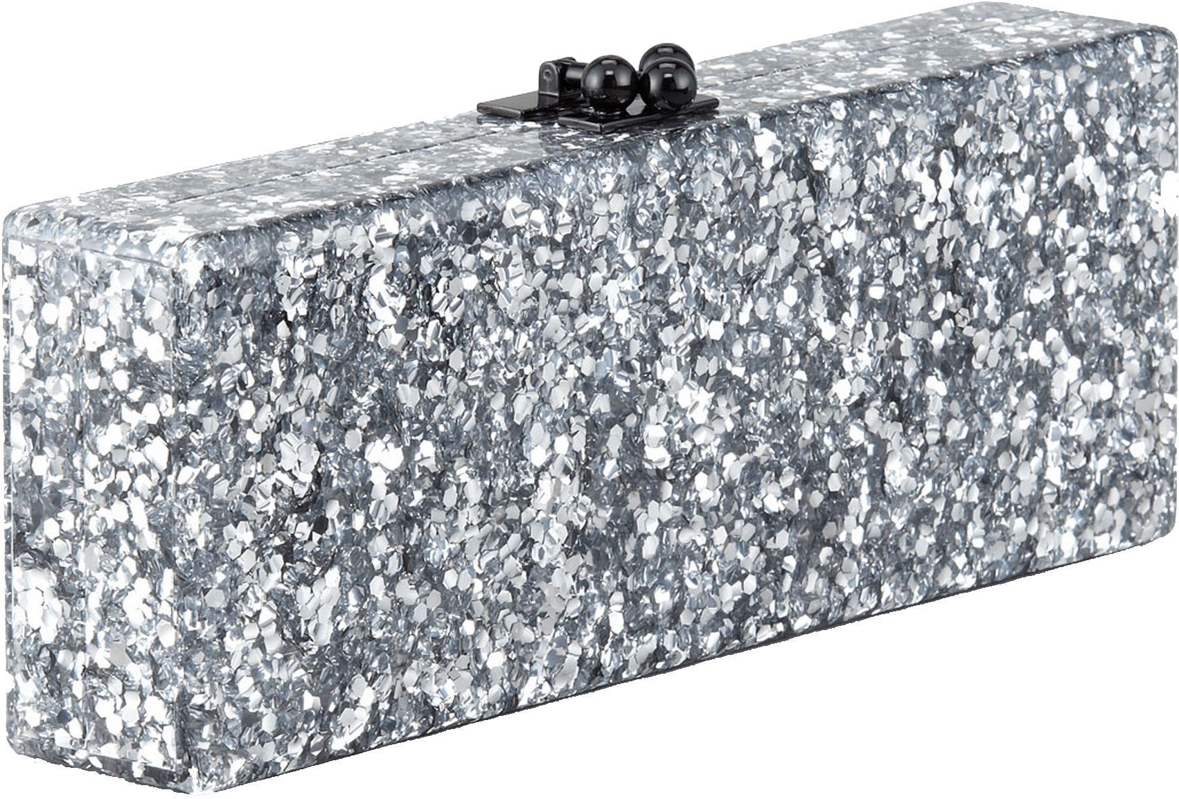 Edie Parker Flavia Confetti Acrylic Clutch Bag, Silver - Edie Parker, Llc (1768x1342), Png Download