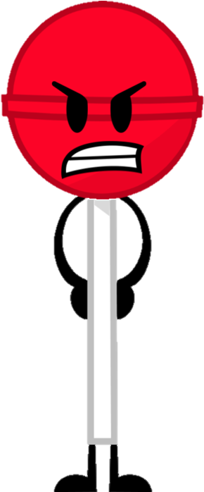 Lollipop Ol - Lollipop Bfdi Face (301x697), Png Download