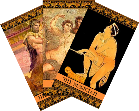 We Are Proud To Present Dante's Original Tarot Deck - Greek Tarot (487x408), Png Download