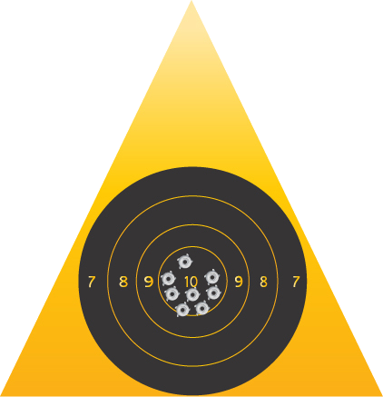 Gun Dealer Logo - Golden Triangle Guns (422x437), Png Download