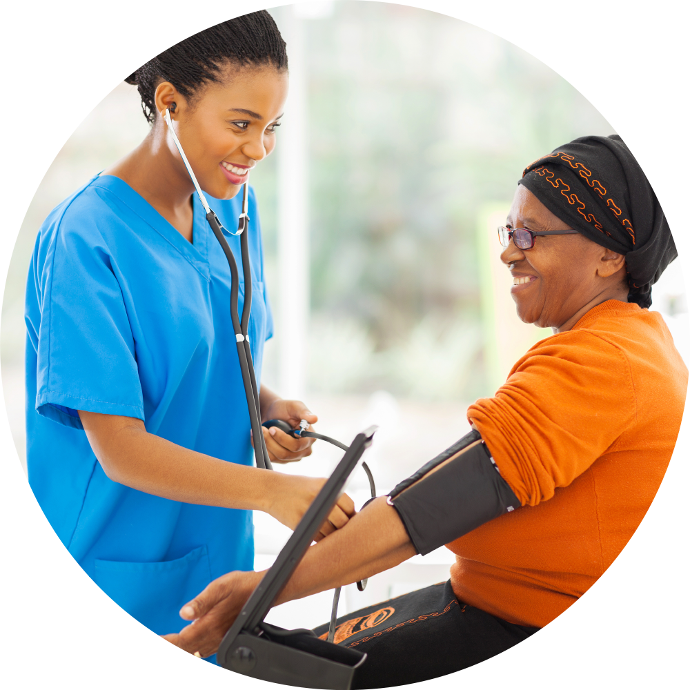 Nursepatient Smile - Nurse And Patient Png (1000x1000), Png Download