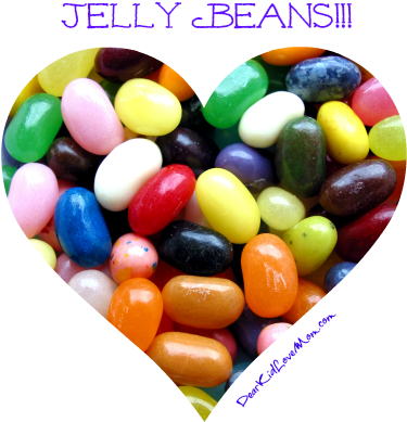 Jelly Beans Dearkidlovemom - Jelly Beans Heart Png (400x424), Png Download