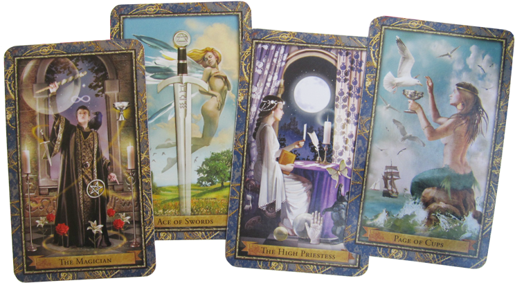 I Am A Professional Tarot Card Reader And Use The Wizard - Wizards Tarot Deck By Corrine Kenner & John J. (754x421), Png Download