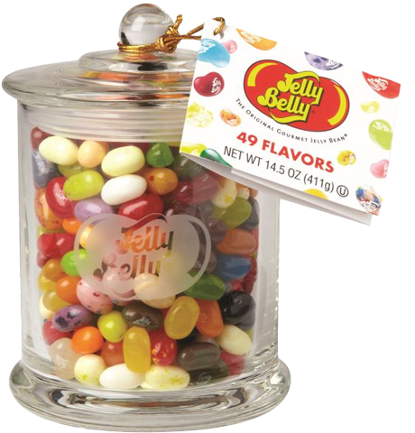 Jelly Belly Flavors Beans - Jelly Belly Jar (500x500), Png Download