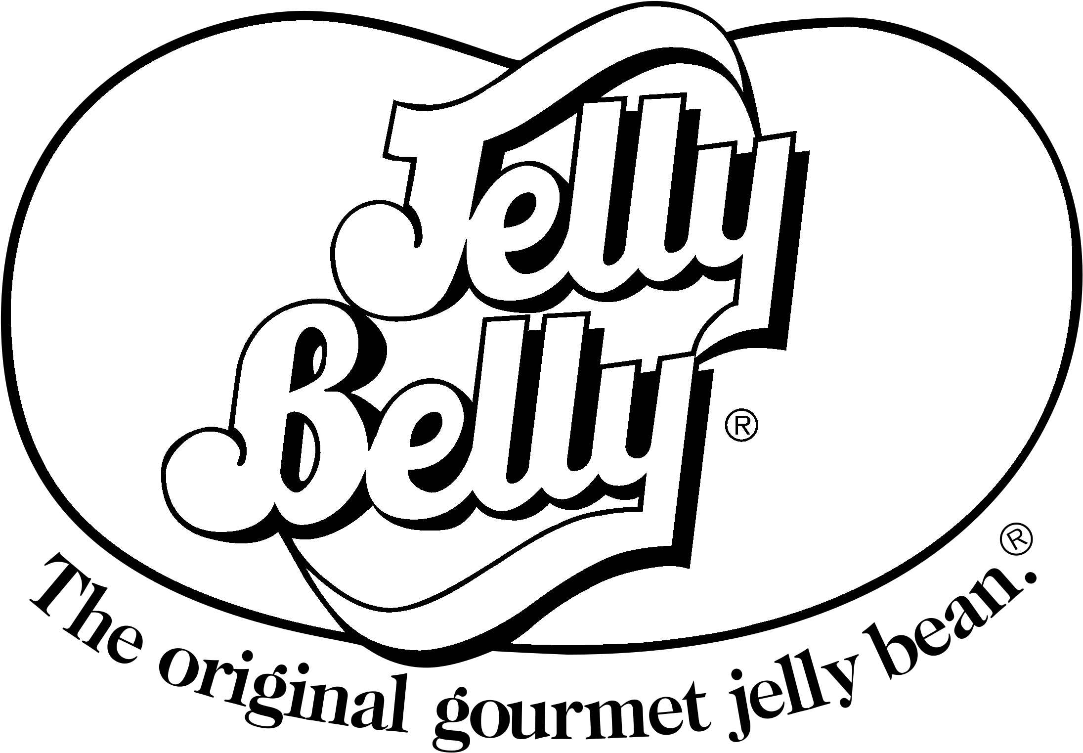 Jelly Belly Logo Black And White - Jelly Belly Duncan Brand Glow In The Dark Yo-yo (2400x2400), Png Download