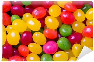 Jelly Bean Background With Large Beans Wall Mural • - Photography (400x400), Png Download
