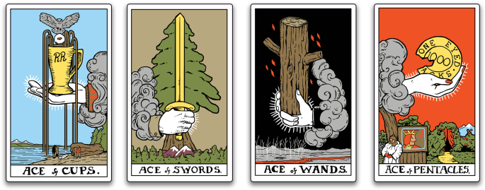 Blank Tarot Card - Cartoon (695x279), Png Download