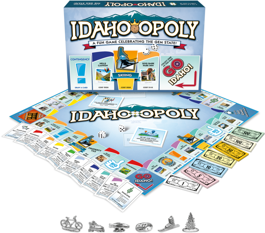 If You Don't Live In Those Places, But Want To Get - Idaho Monopoly Game (948x869), Png Download
