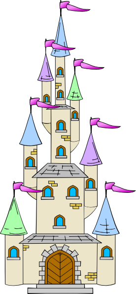 Castle Clip Art - Cartoon Castle Tower Png (276x596), Png Download