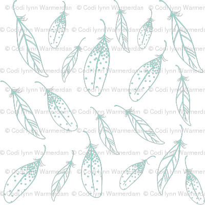 Falling Feathers - Spoonflower, Inc. (400x400), Png Download