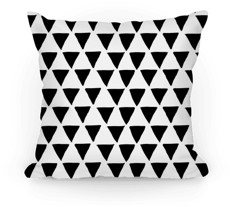 Triangle Pattern Pillow - Handbag Style Læder Taske (484x484), Png Download