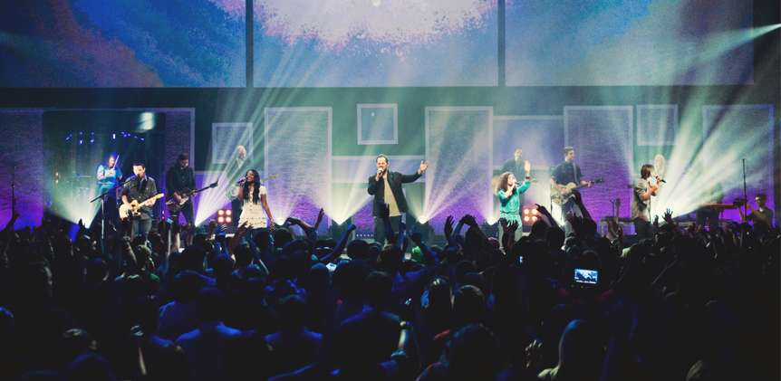 Hillsong Worship Young & Free - Hillsong Dallas Concert 2015 (862x421), Png Download