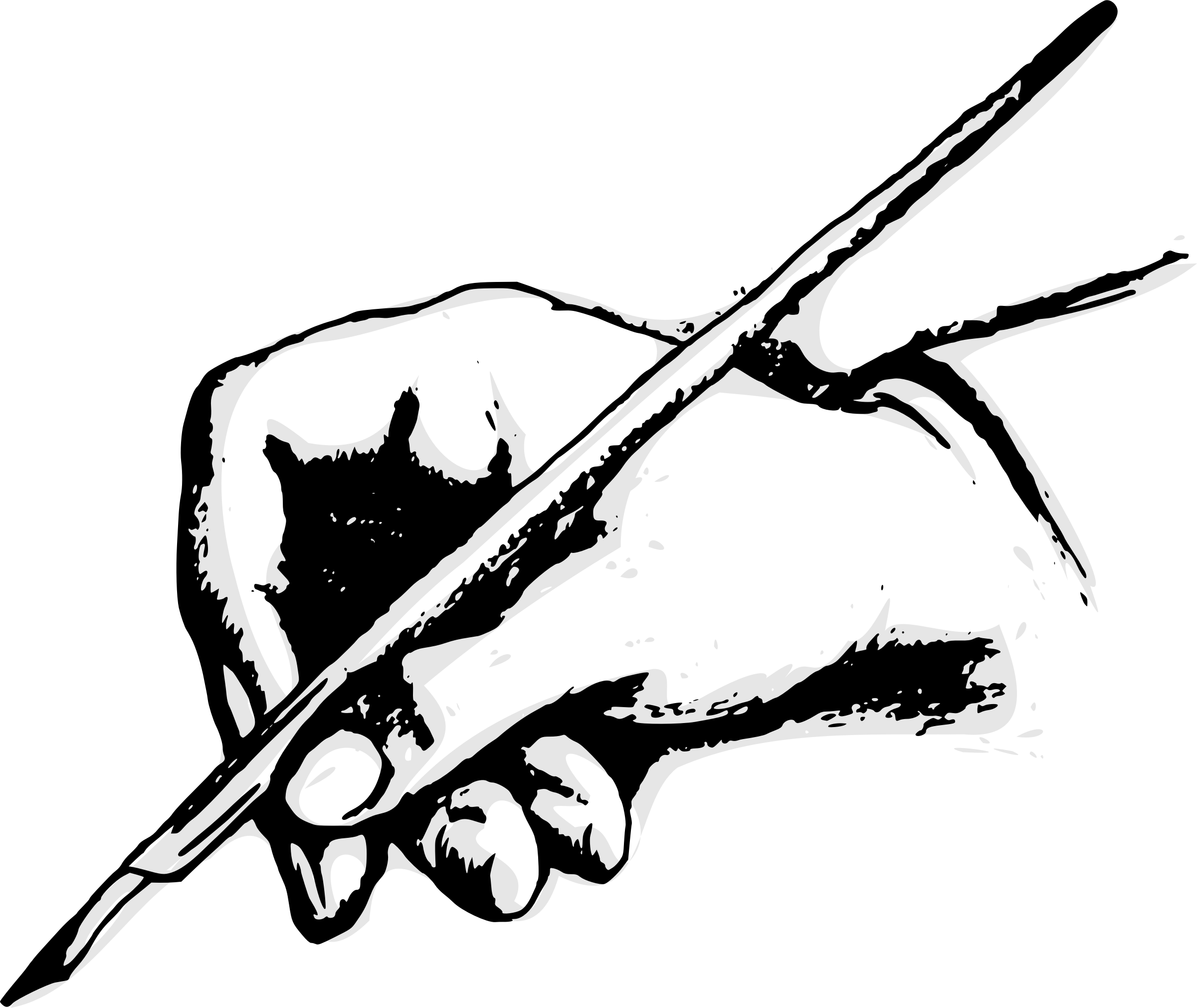 Big Image - Hand Writing Clipart (2400x2020), Png Download