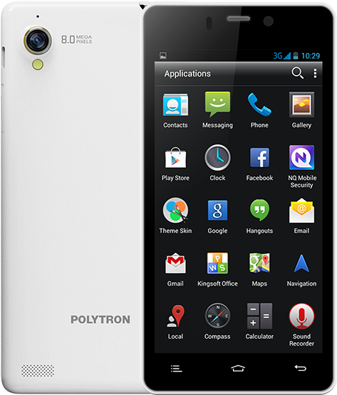 W8480 White - Polytron Crystal 4 (810x570), Png Download