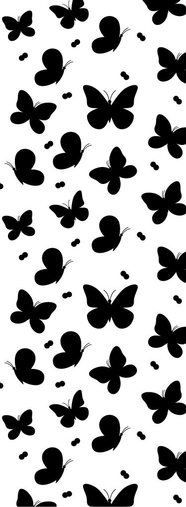 Autocolante Para Chuveiro Borboletas - Wallpaper (374x1017), Png Download