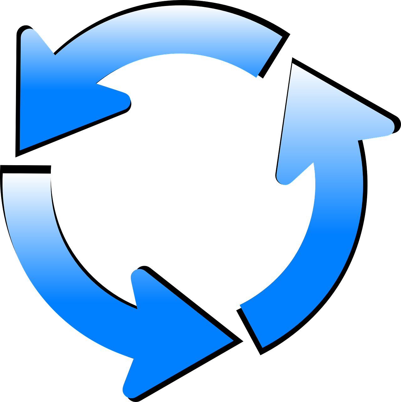Arrow Cycle Recycling Circle Png Image - Circulo De Setas Png (1278x1280), Png Download