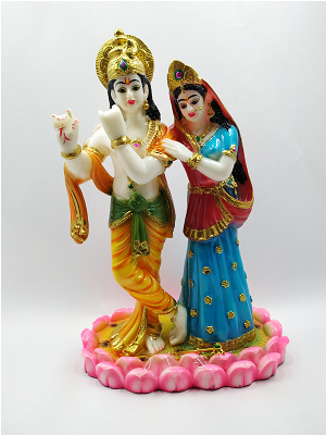 Radha Krishna - Figurine (650x650), Png Download