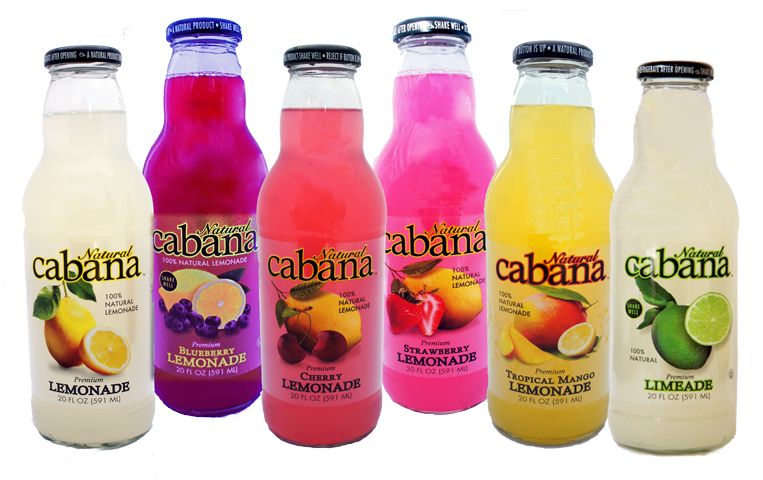 Natural Cabana Lemonade And Limeade Variety Pack Now - Cabana Beverage (800x498), Png Download
