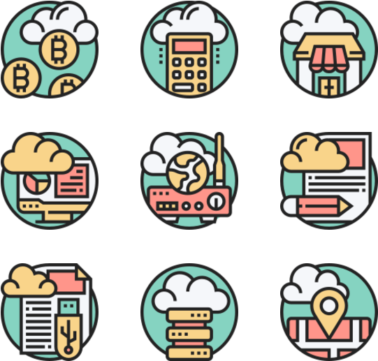 Cloud Computing (600x564), Png Download